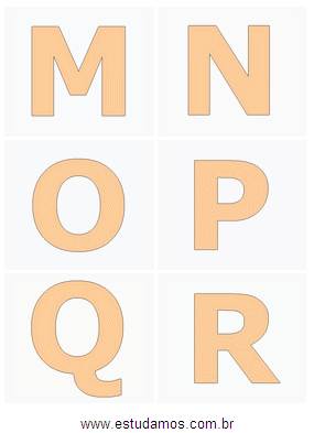 Alfabeto do M até R