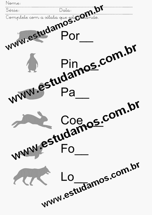 Pin em Palavras para alfabetização