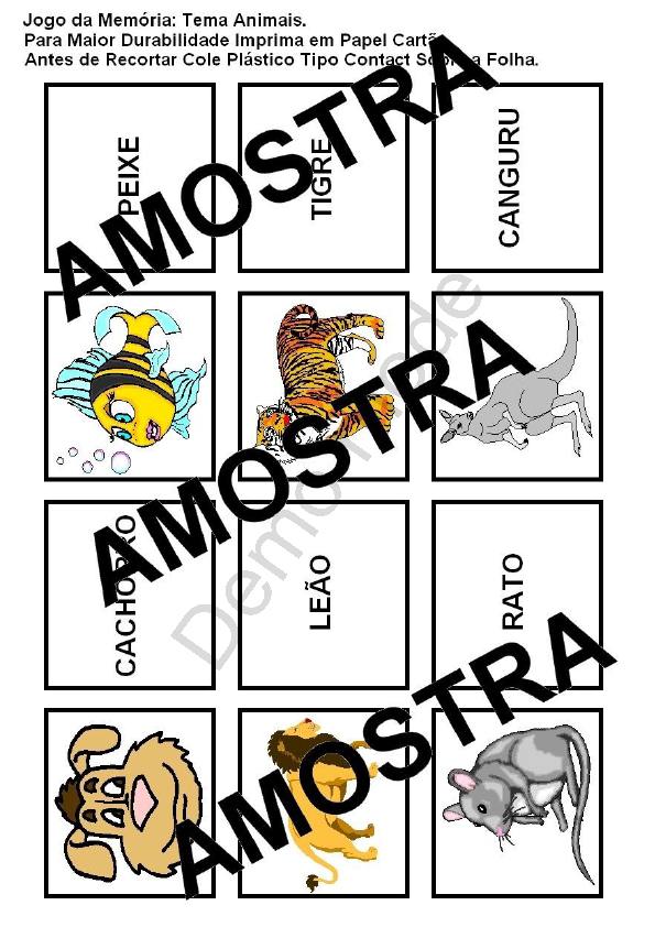 Jogo da memória: tem na escola