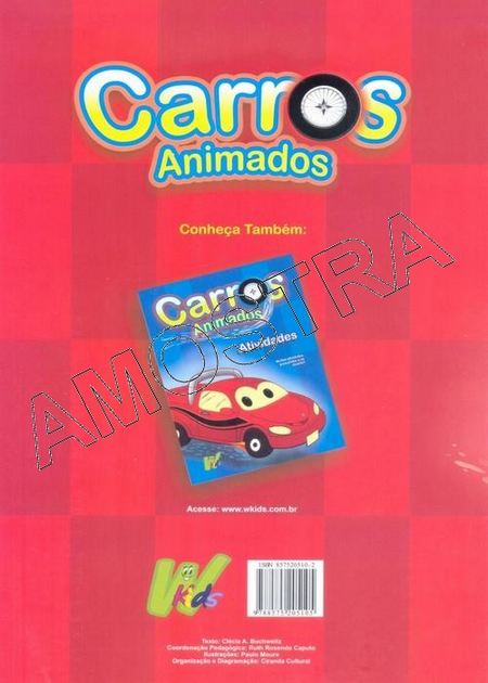 Kit Livros Infantis - Carros Animados